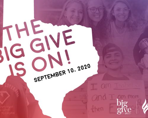 The Big Give is ON! Join us September 10, 2020.