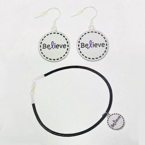 "Believe" (Special Combo) Earrings and Bracelet